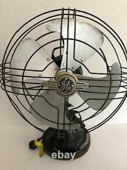 Ventilateur Électrique Général Antique Tilt/oscillation Ge Art Deco