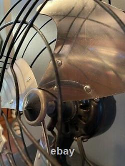 Ventilateur Électrique Général Vintage Vortalex Oscillant Ge Art Deco Lire