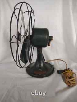 Ventilateur GE des années 1930, vert militaire, montable