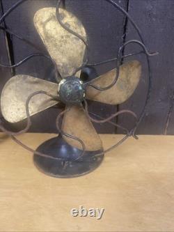 Ventilateur Général Electric Company Série G 6 Antiquité Lames en Laiton 110 Volts