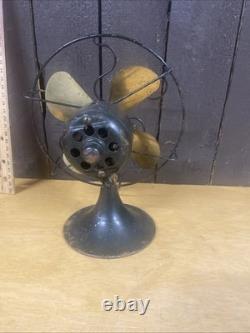 Ventilateur Général Electric Company Série G 6 Antiquité Lames en Laiton 110 Volts