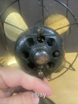 Ventilateur Général Electric Company Série G 6 Antiquité Lames en Laiton 110 Volts