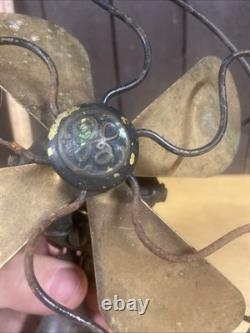 Ventilateur Général Electric Company Série G 6 Antiquité Lames en Laiton 110 Volts