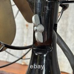 Ventilateur General Electric vintage fonctionnel 13 à cage à pales en laiton, oscillant, 3 vitesses