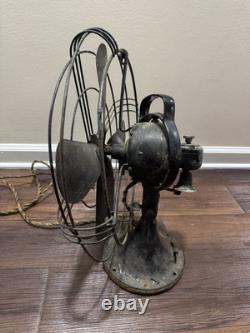 Ventilateur Général Électrique Vintage, Non Testé, Nécessite un Rééquipement, En l'État, Décor Antique