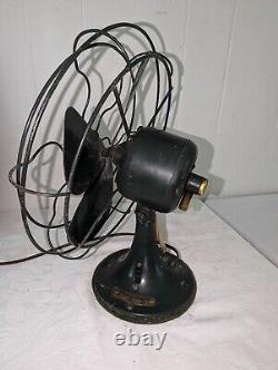 Ventilateur Vintage 11 General Electric à 4 pales 42x542 Fabriqué aux États-Unis Vert foncé