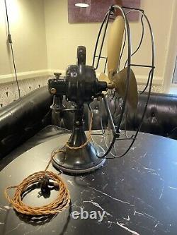 Ventilateur Vintage Antique en laiton General Electric