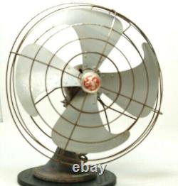 Ventilateur Vintage GE General Electric Vortex FAN CAR F12V164 A1.8 Connecteur d'alimentation manquant