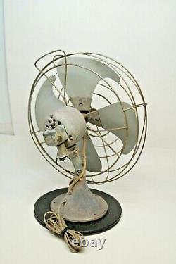 Ventilateur Vintage GE General Electric Vortex FAN CAR F12V164 A1.8 Connecteur d'alimentation manquant