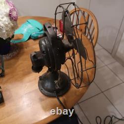 Ventilateur à cage en laiton GE General Electric vintage antique 13 pouces 75423 voir vidéo