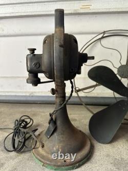 Ventilateur antique General Electric Type AOU AC1 16 à 3 vitesses vintage pour pièces dans l'état où il se trouve