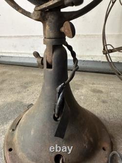 Ventilateur antique General Electric Type AOU AC1 16 à 3 vitesses vintage pour pièces dans l'état où il se trouve