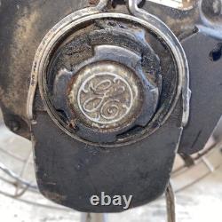 Ventilateur d’atelier industriel vintage GE General Electric 17, testé et fonctionnel 5KH43AB708