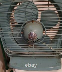 Ventilateur de boîte polyvalent GENERAL ELECTRIC vintage américain à 2 vitesses, fonctionne très bien