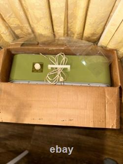 Ventilateur de boîte vert vintage des années 70 General Electric Motor Lakewood Original 3 vitesses
