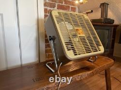 Ventilateur de boîte vintage General Electric Frigid de 14 pouces à lame en métal avec boîte PC-14-3G en parfait état