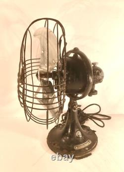 Ventilateur de bureau GE Vortalex de 8 pouces 1938-41 Cat # 49x942B