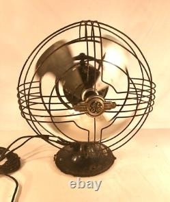 Ventilateur de bureau GE Vortalex de 8 pouces 1938-41 Cat # 49x942B