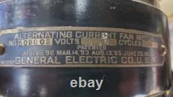 Ventilateur de bureau Vintage General Electric 12 Lames en Laiton 3 Vitesses. #509803 FONCTIONNE