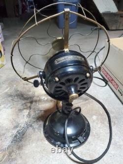 Ventilateur de bureau Vintage General Electric 12 Lames en Laiton 3 Vitesses. #509803 FONCTIONNE