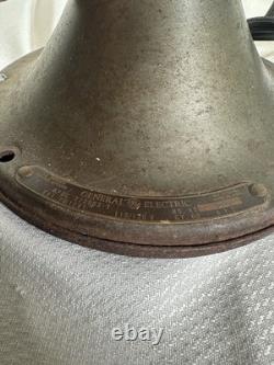 Ventilateur de bureau en métal Vortalex General Electric vintage à 3 vitesses oscillant FONCTIONNEL USA