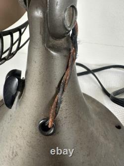 Ventilateur de bureau en métal Vortalex General Electric vintage à 3 vitesses oscillant FONCTIONNEL USA