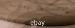 Ventilateur de bureau en métal oscillant GE General Electric vintage antique. Fonctionne toujours.