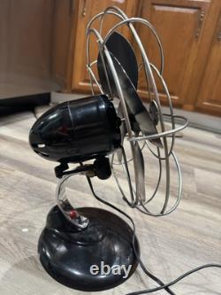 Ventilateur de bureau en métal oscillant General Electric des années 1940 78x829, éventuellement pour pièces