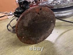 Ventilateur de bureau oscillant General Electric GE des années 1930 fabriqué aux États-Unis en état de marche