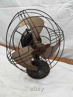 Ventilateur de bureau oscillant Vintage Art Deco 1940 General Electric GE Vortalex 8 FM9V1