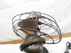 Ventilateur de bureau oscillant Vintage Art Deco 1940 General Electric GE Vortalex 8 FM9V1