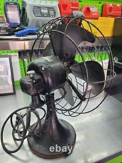 Ventilateur de bureau oscillant Vintage GE 12 Noir General Electric 272614-1 AS1