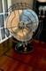 Ventilateur De Bureau Oscillant Silencieux Ge No. 49x723 Vintage Vers 1940, En état De Marche