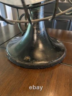 Ventilateur de bureau oscillant silencieux GE No. 49X723 vintage vers 1940, en état de marche