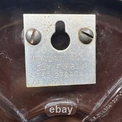 Ventilateur de bureau vintage GE General Electric 9,5 FM8S31 à hélice en laiton testé et fonctionnel