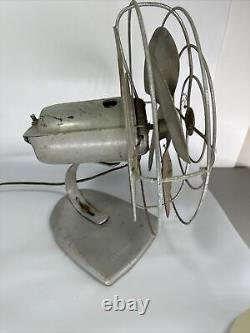 Ventilateur de bureau vintage General Electric GE 12 en parfait état de marche