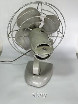 Ventilateur de bureau vintage General Electric GE 12 en parfait état de marche