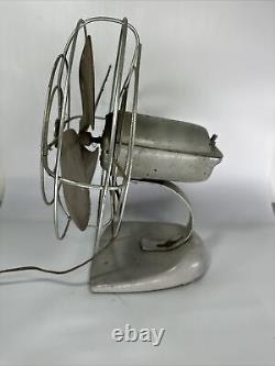 Ventilateur de bureau vintage General Electric GE 12 en parfait état de marche