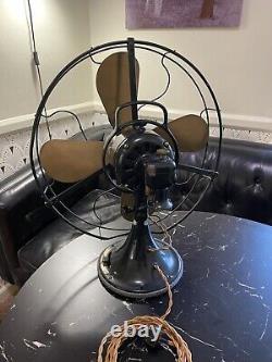 Ventilateur de collection antique en laiton de General Electric