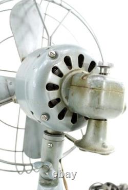 Ventilateur de sol de bureau oscillant Vintage MCM Ge General Electric Modèle Fm12s41 Nice