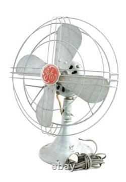 Ventilateur de sol de bureau oscillant Vintage MCM Ge General Electric Modèle Fm12s41 Nice