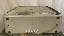 Ventilateur de sol vintage General Electric Art déco GE avec thermostat automatique intérieur/extérieur FONCTIONNE