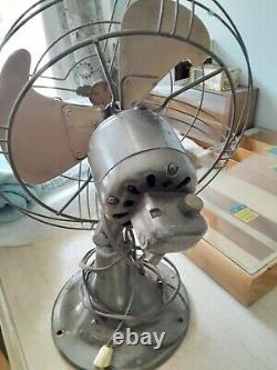 Ventilateur de table industriel General Electric des années 1950 vintage.