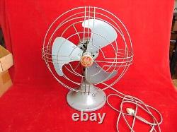 Ventilateur électrique oscillant à 3 pales Antique GE Vortalex n° 84 - Taille 15x12