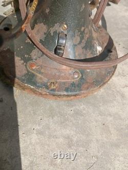 Ventilateur en laiton General Electric Whiz antique à vitesse unique, pales de 4,5 pouces, fonctionne, Art Déco
