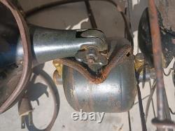 Ventilateur en laiton General Electric Whiz antique à vitesse unique, pales de 4,5 pouces, fonctionne, Art Déco