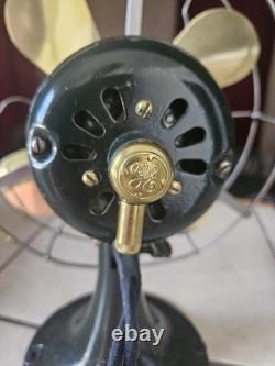Ventilateur en laiton de 9 pouces Vintage General Electric Whiz restauré