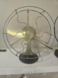 Ventilateur en laiton de 9 pouces Vintage General Electric Whiz restauré