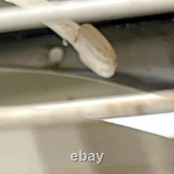 Ventilateur en métal General Electric vintage 3 vitesses MCM beige et blanc fonctionne