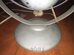 Ventilateur en métal bleu métallique vintage General Electric GE fonctionne